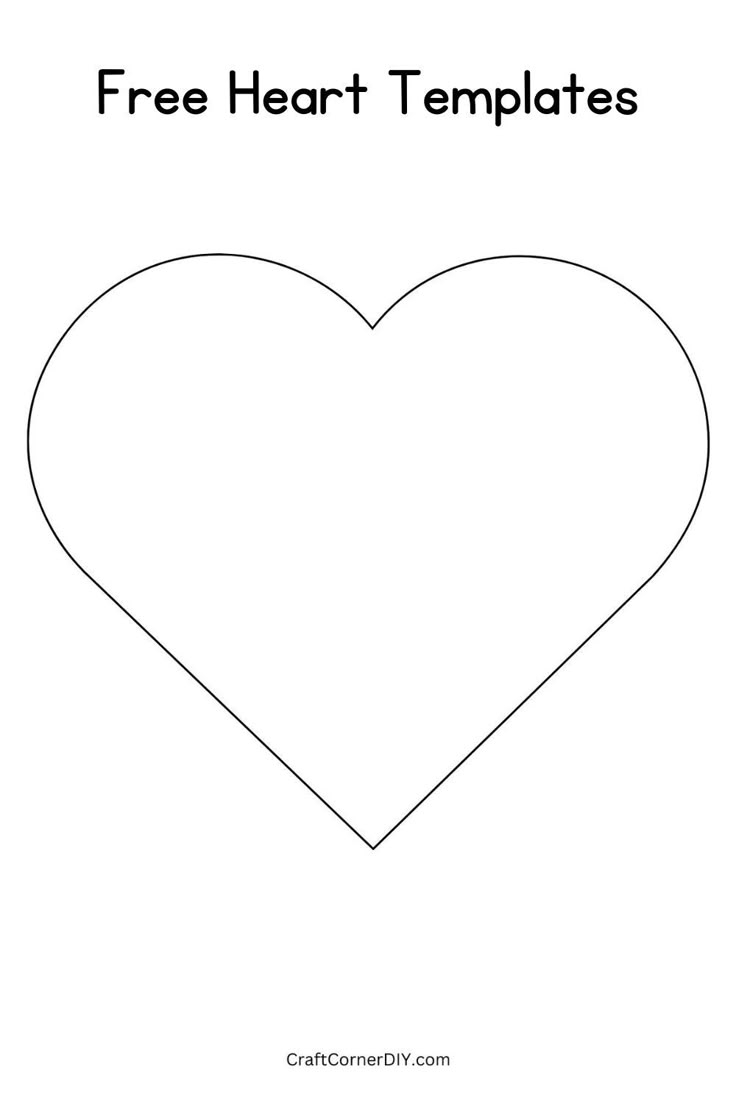 Free Heart Templates Of Different Sizes Free Printable