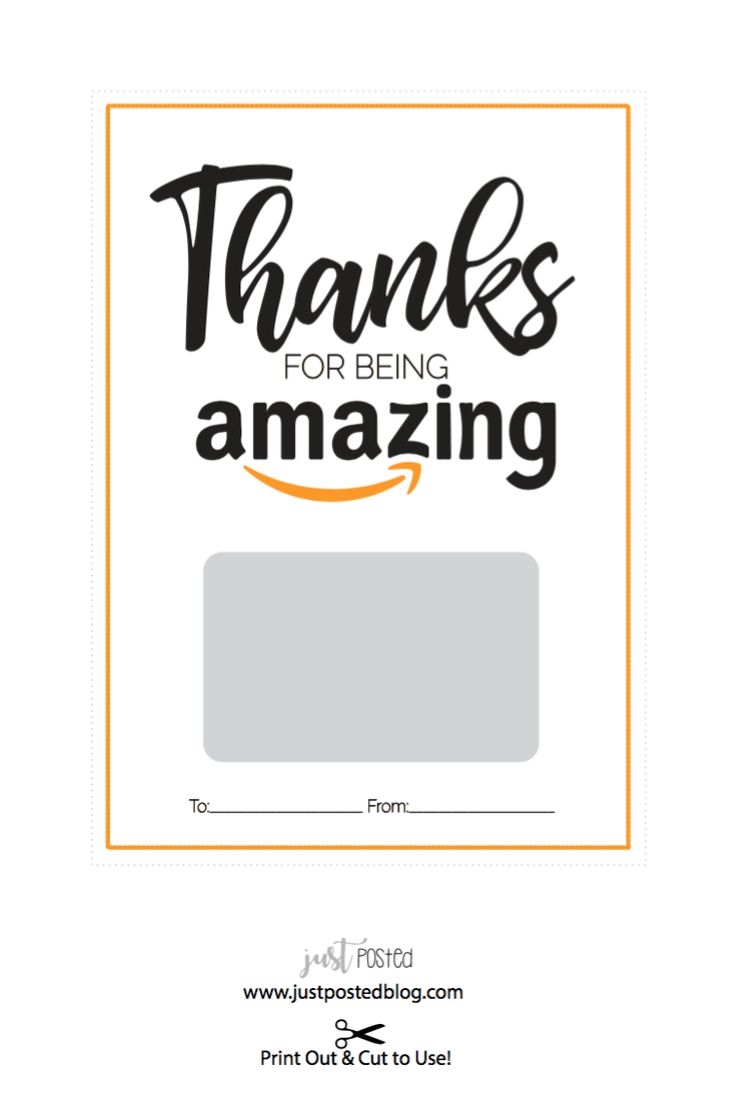 Free Printable Amazon Gift Card Free Printable Amazon Gift Card