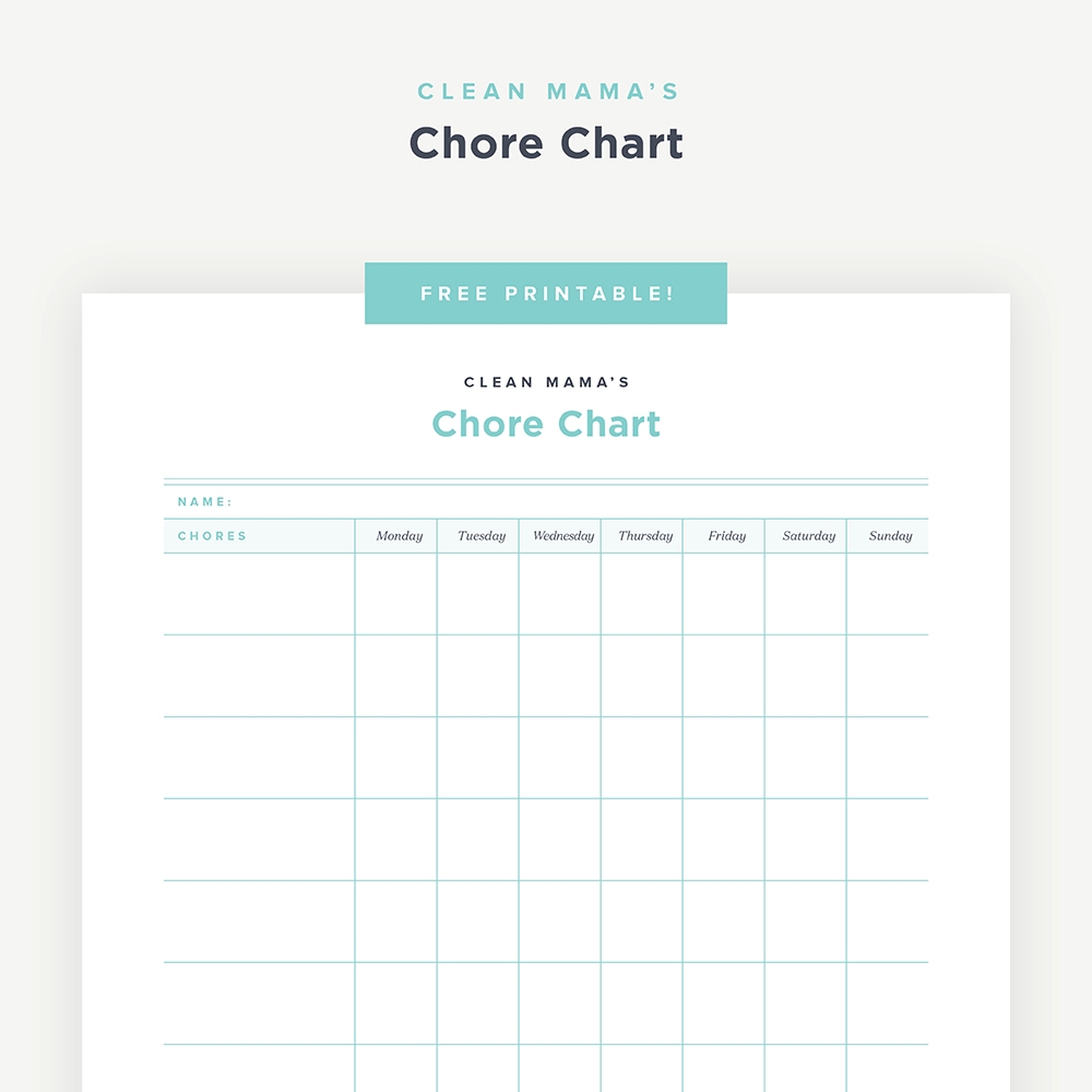 printable chore chart printable chore chart