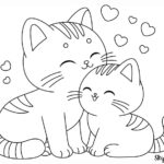 Free Printable Cute Kitten Coloring Pages Skip To My Lou