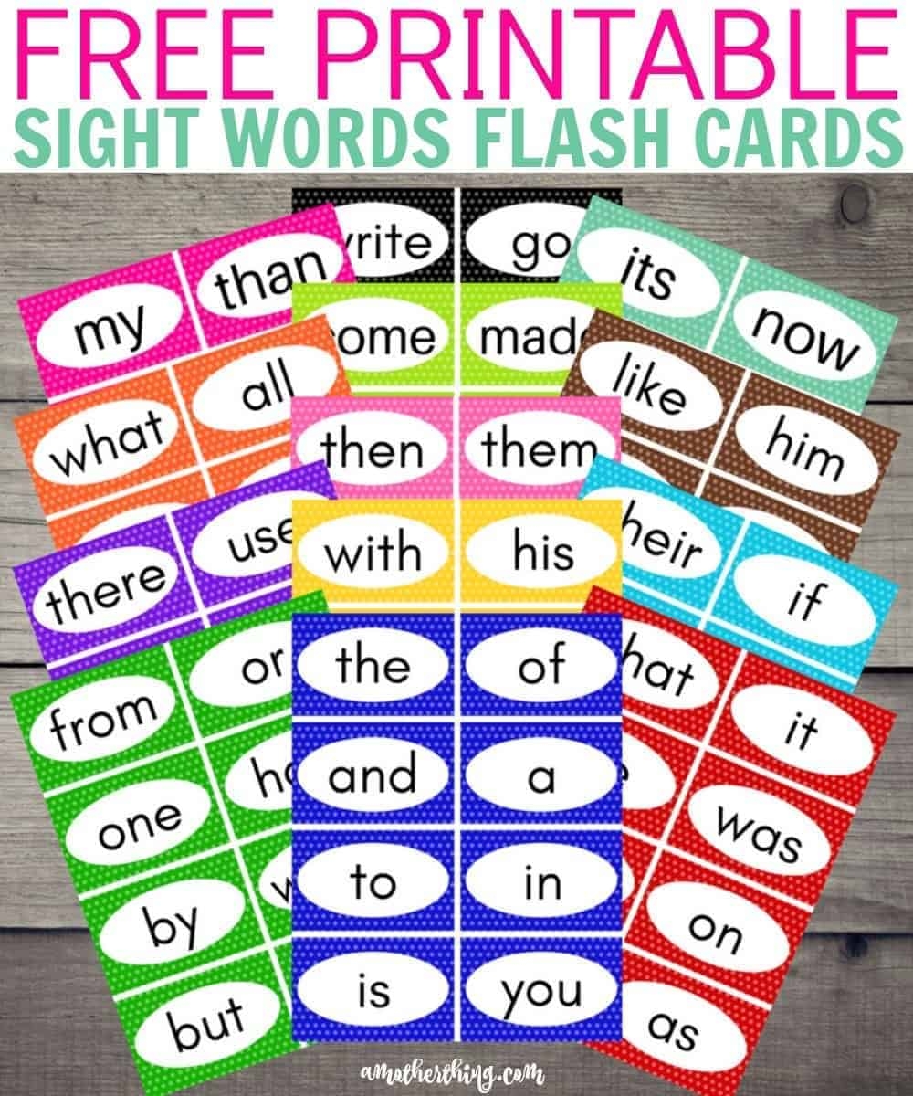 sight words printable sight words printable