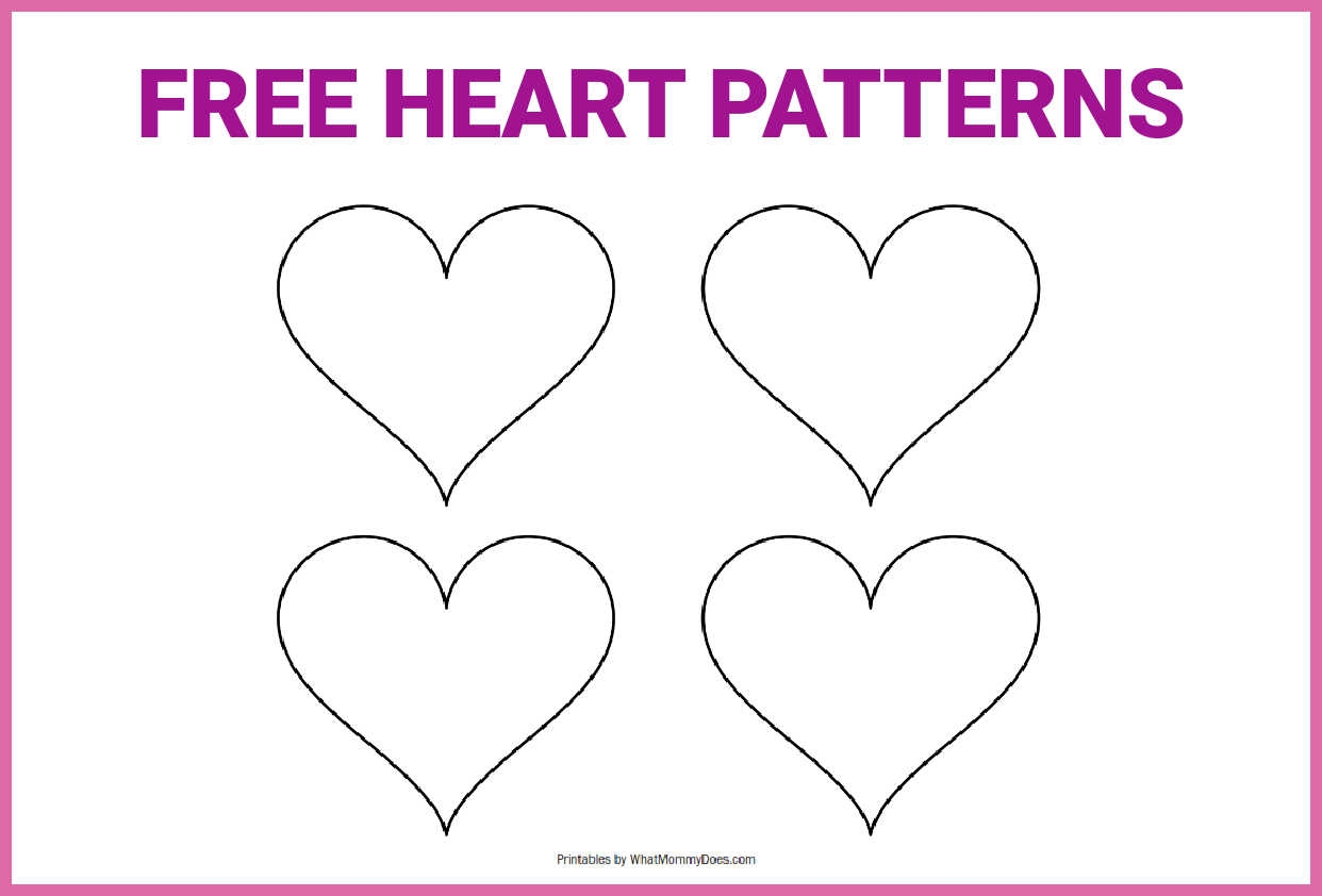 free printable heart patterns free printable heart patterns