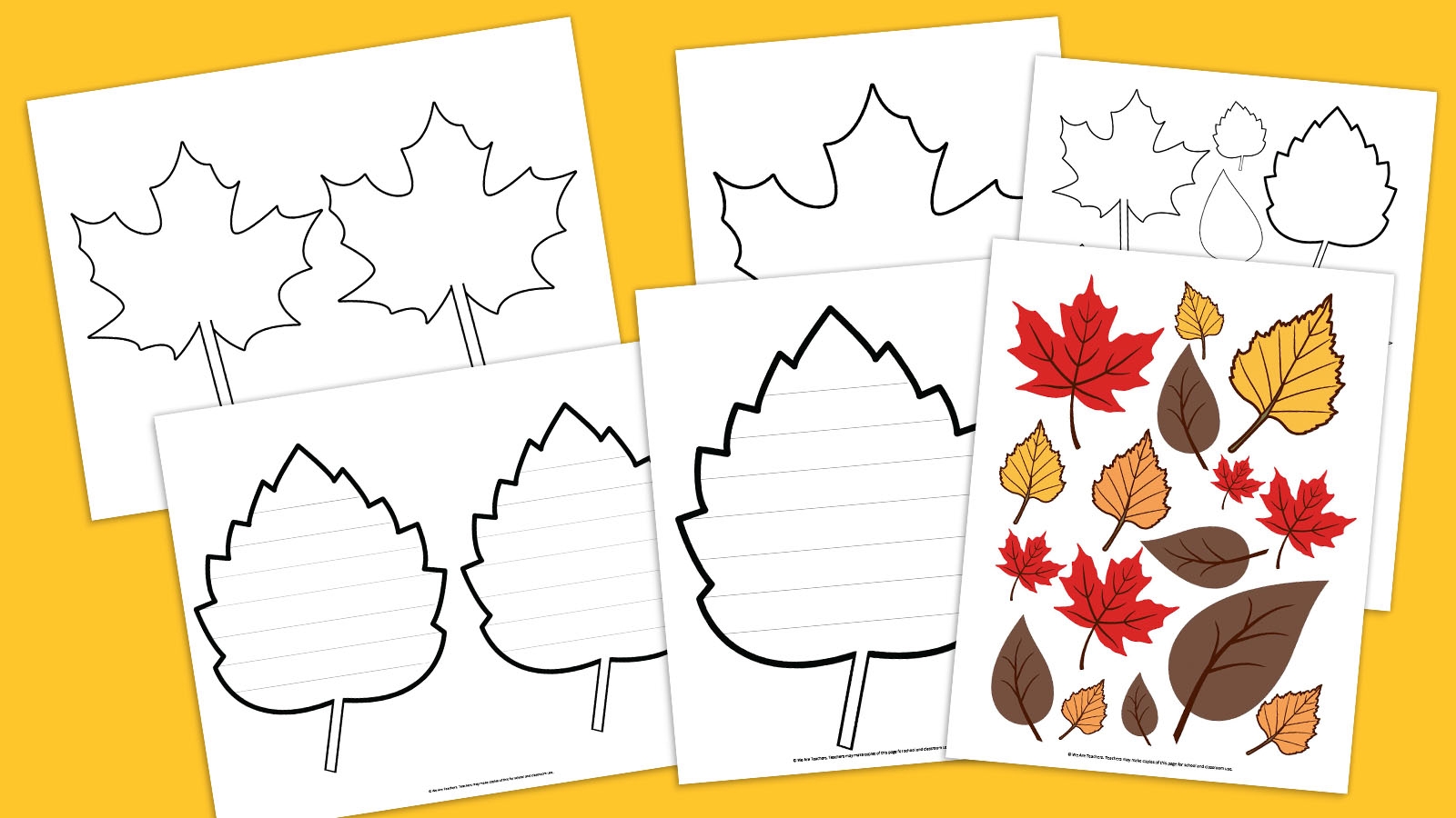 leaf template printable