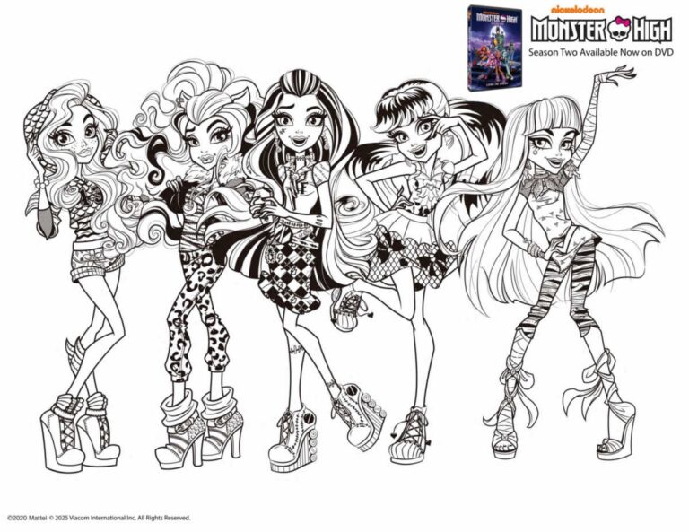 Free Printable Monster High Coloring Page Mama Likes This