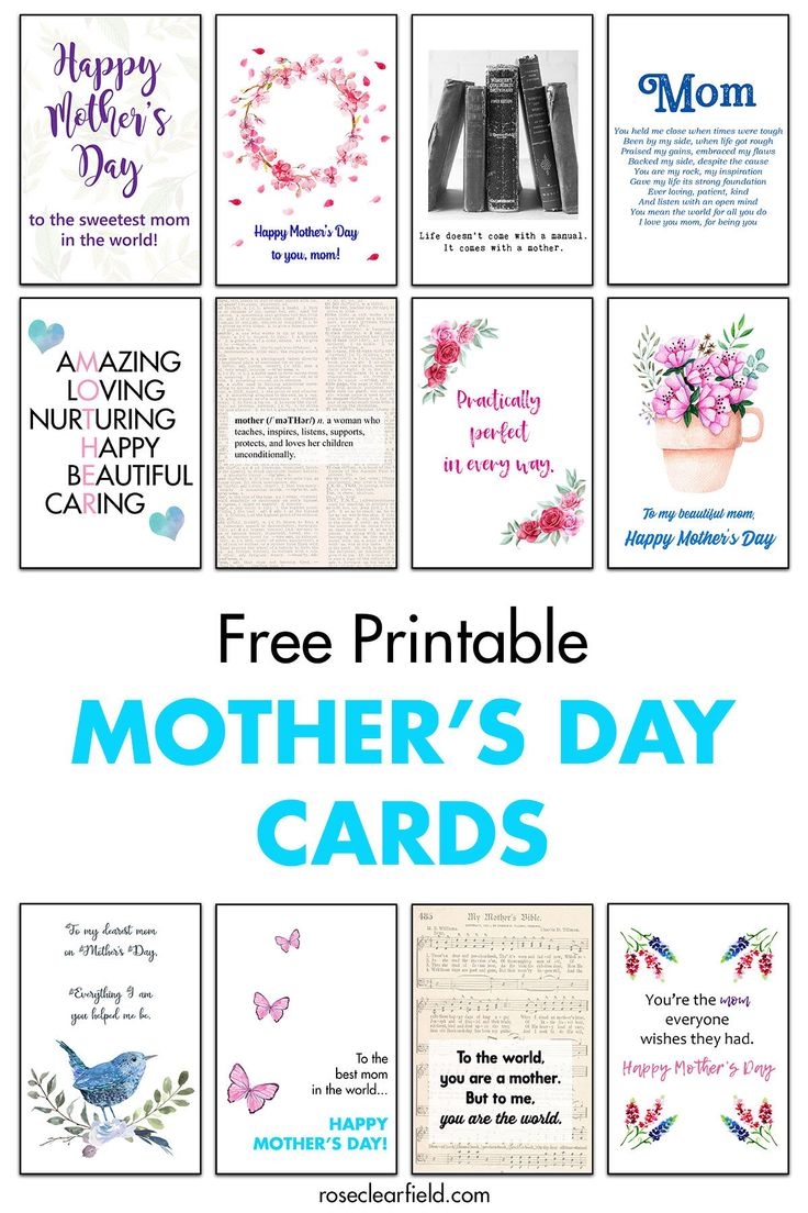 mother day free printables