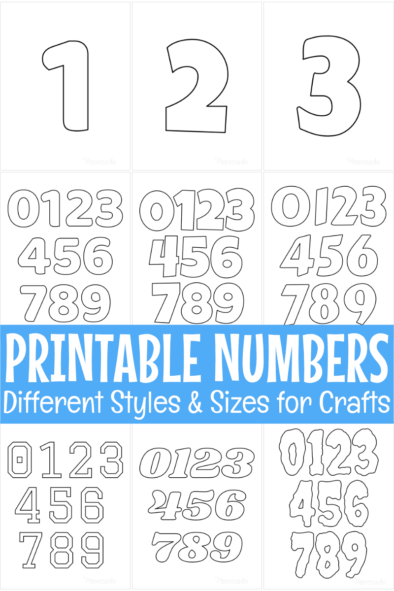 Free Printable Numbers For Crafts