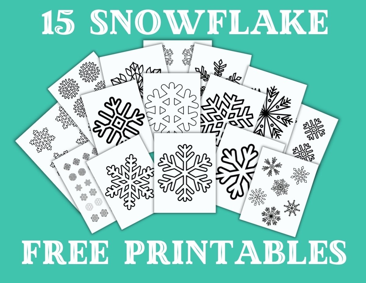 snowflake template printable snowflake template printable