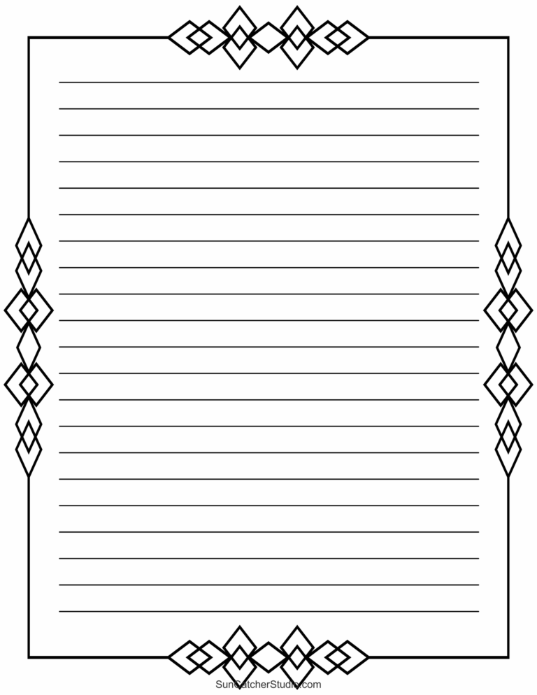 Free Printable Stationery And Lined Letter Writing Paper Free Printables Monograms Design Tools Patterns DIY Projects