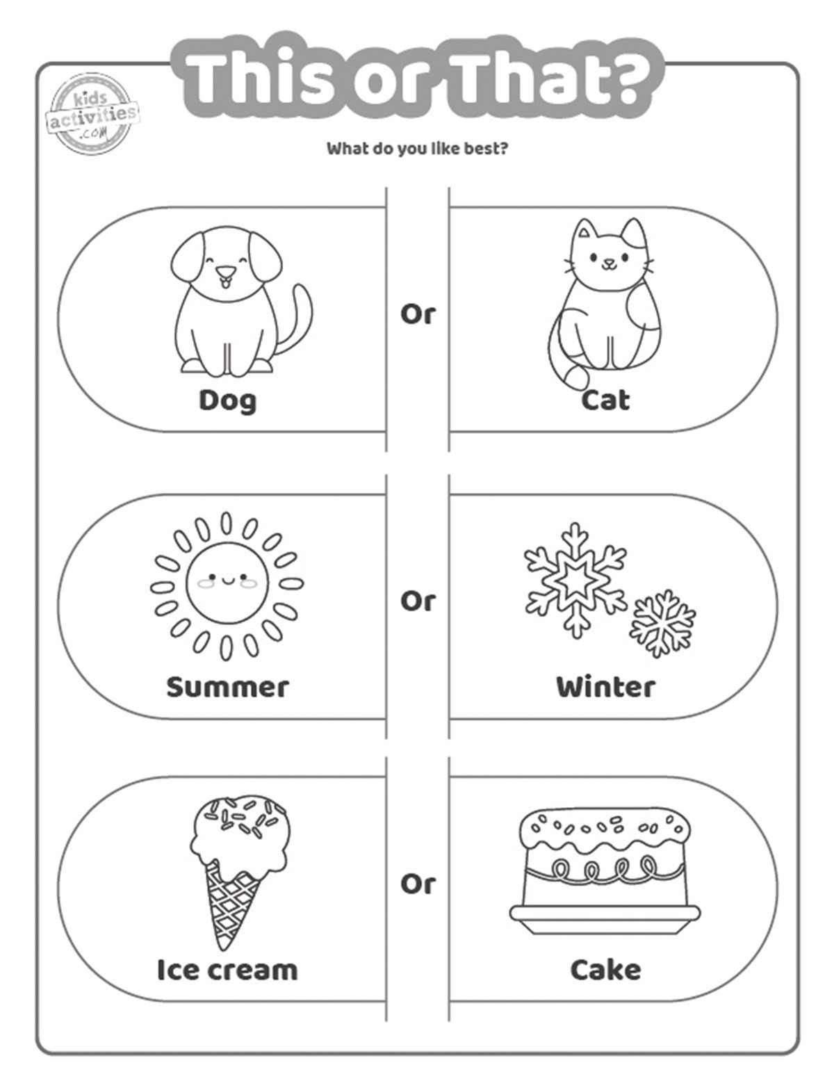 Free Printable This Or That Questions For Kids Kids Activities Blog Free Printable This Or That Questions For Kids Kids Activities Blog