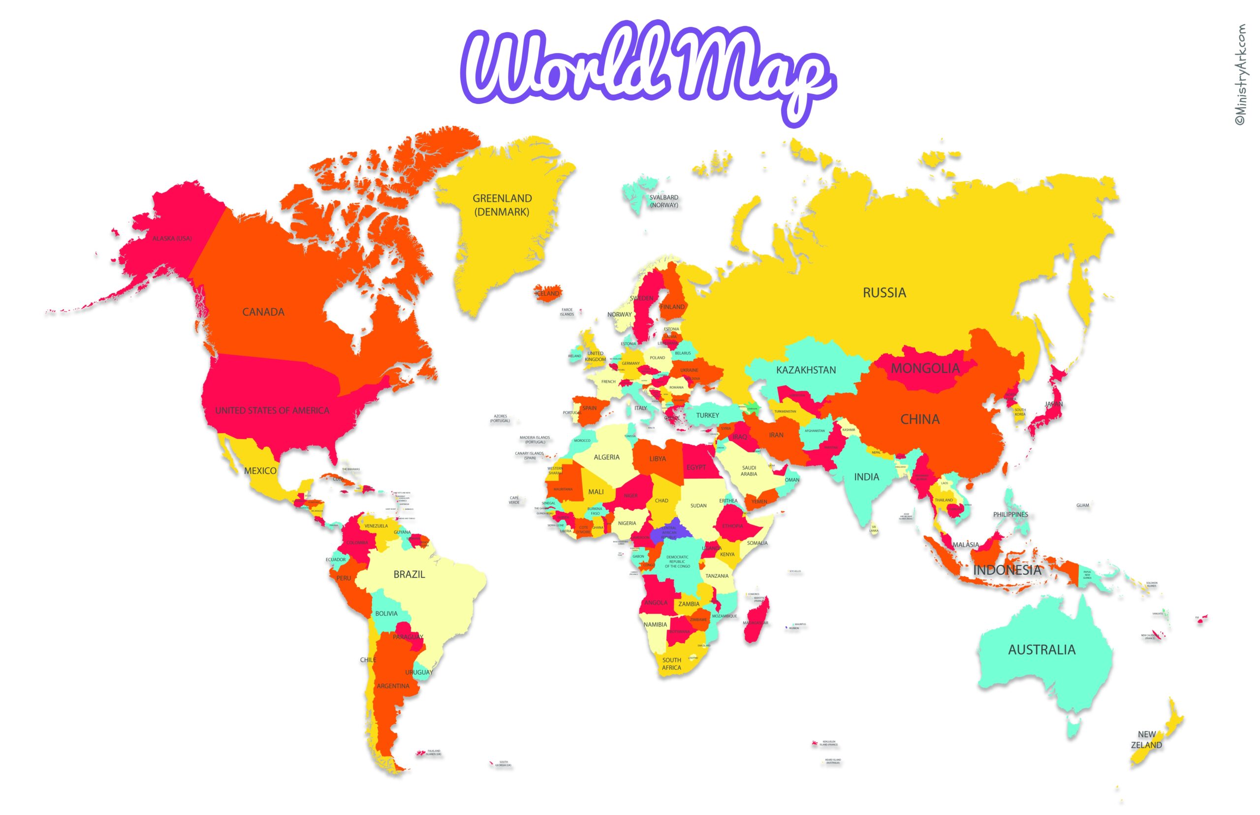 Free Printable World Maps MinistryArk Free Printable World Maps MinistryArk