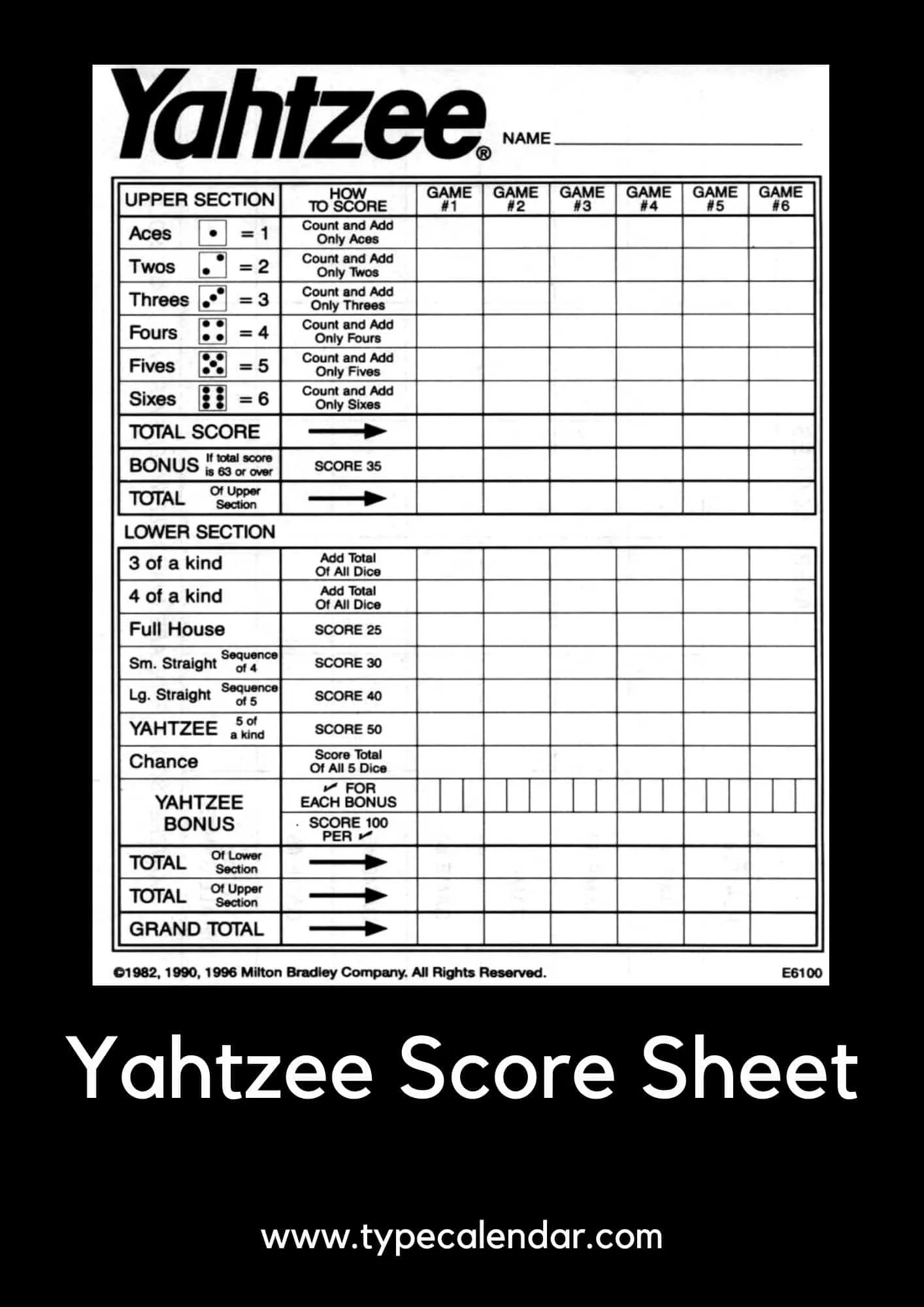 printable yahtzee score sheets printable yahtzee score sheets
