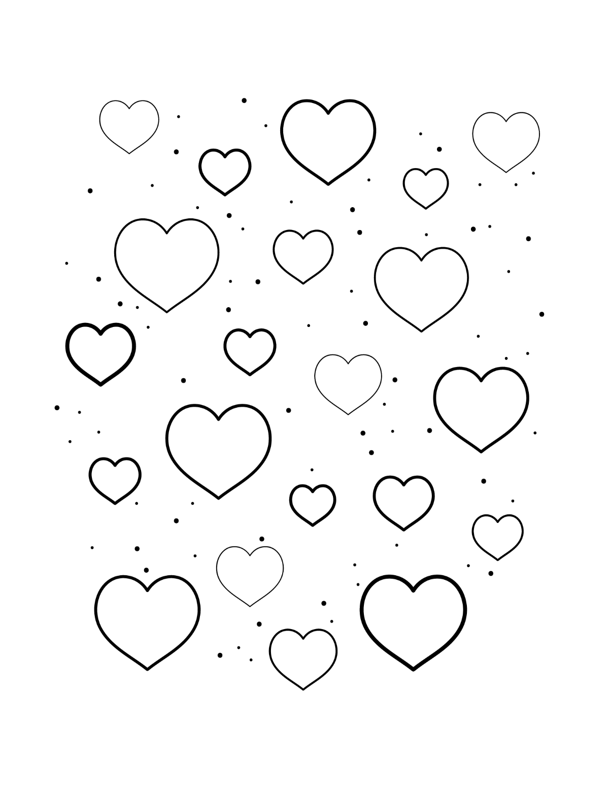 heart shape printable