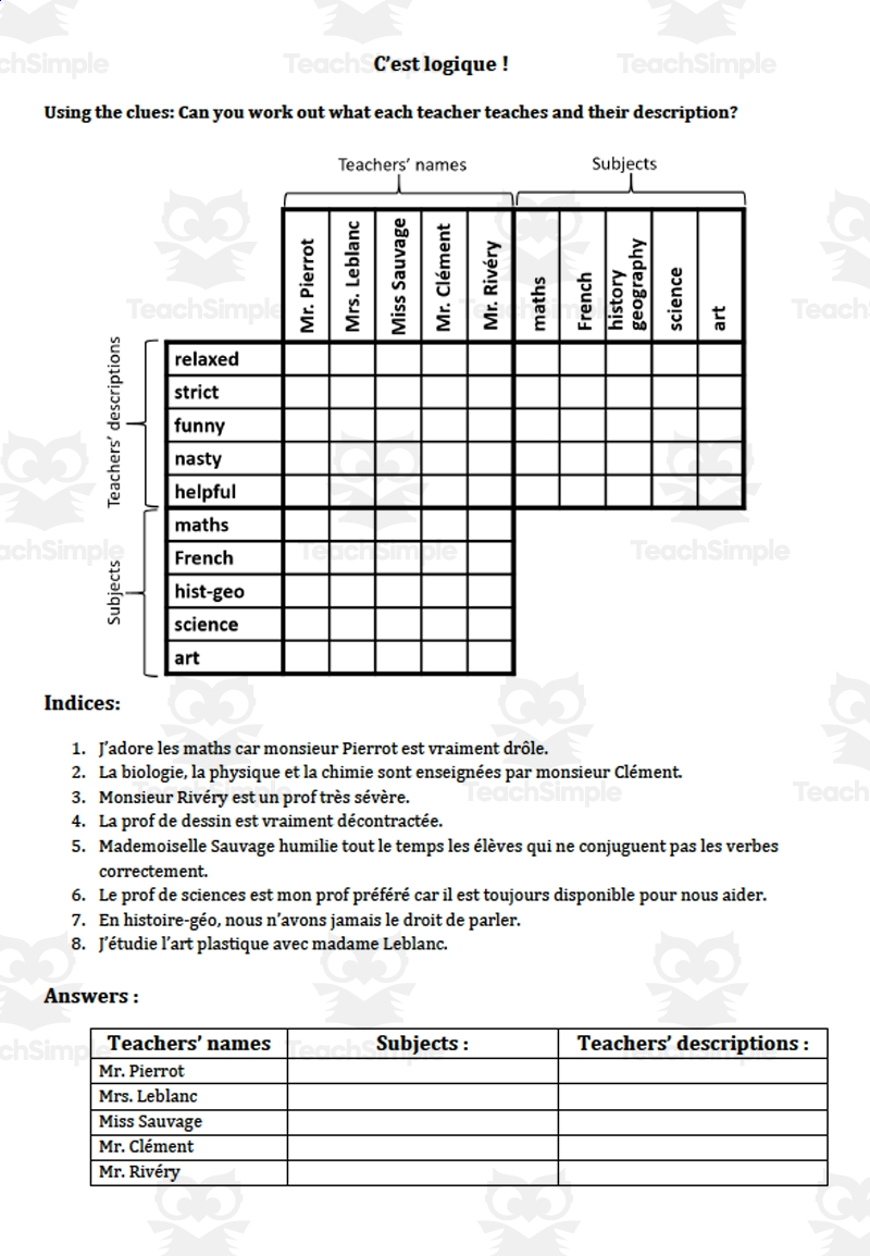 printable matrix logic puzzles printable matrix logic puzzles