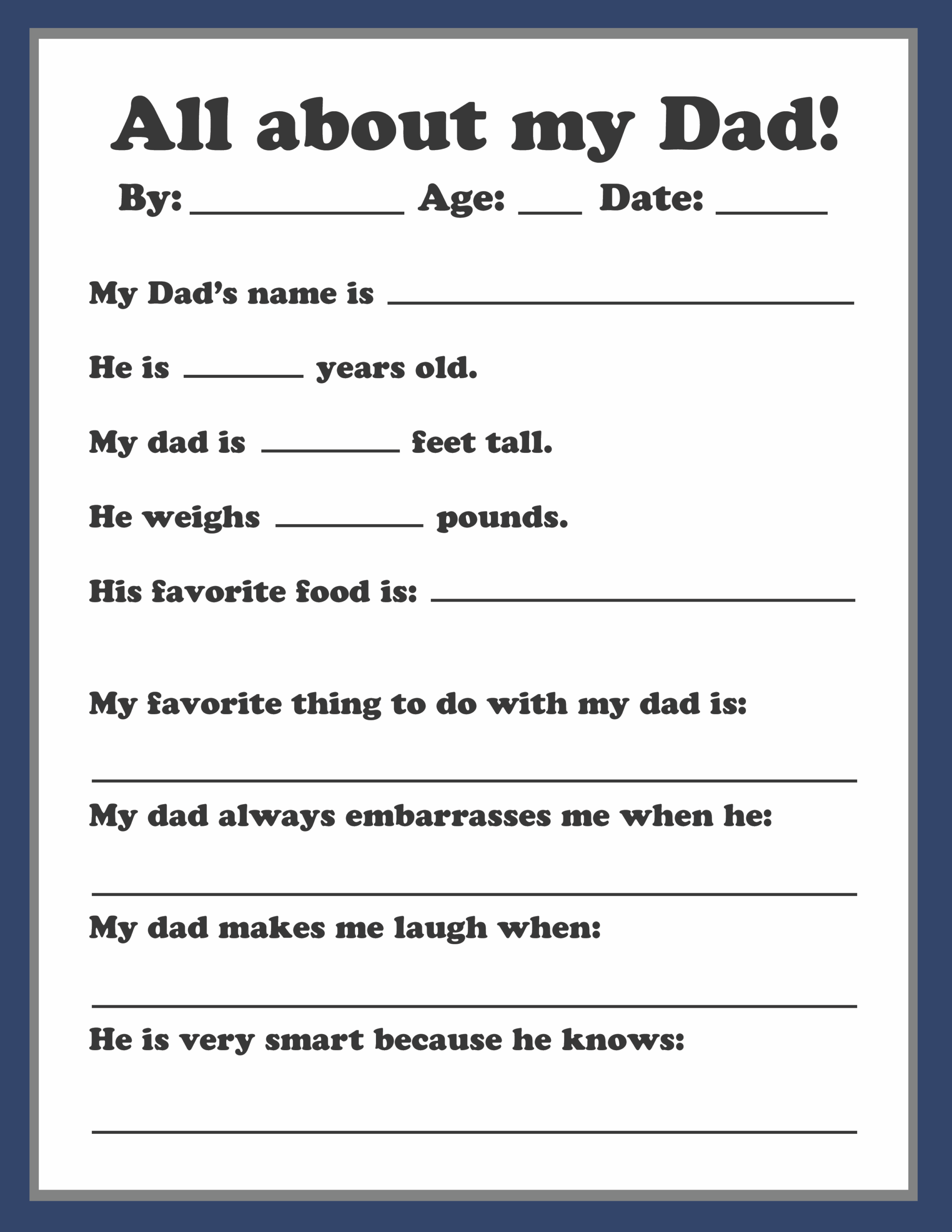 father's day printable