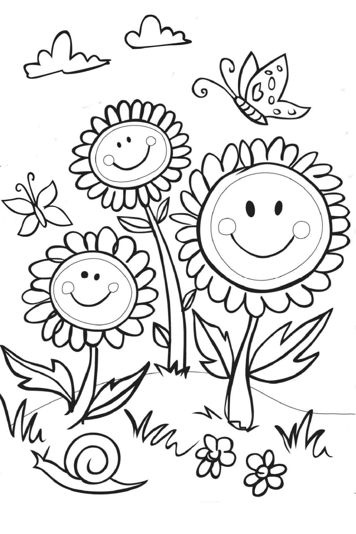 Get 20 Free Spring Coloring Pages Flowers Butterflies More  Get 20 Free Spring Coloring Pages Flowers Butterflies More