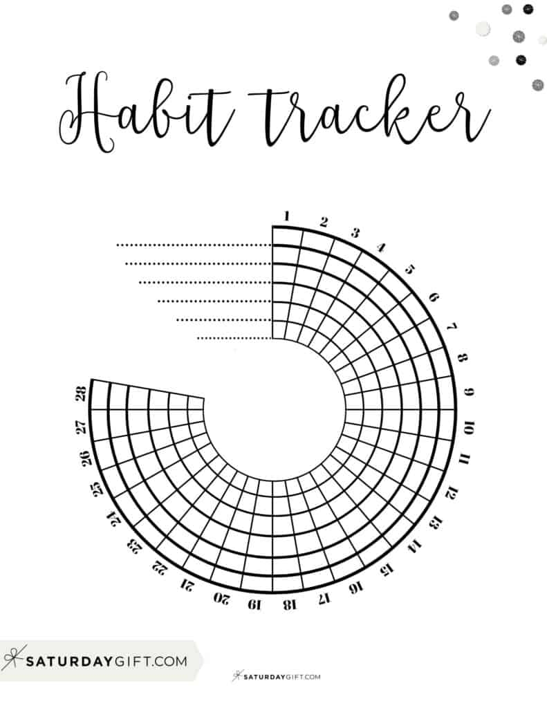 Habit Tracker Printable 43 Cute Free Printable Habit Trackers Habit Tracker Printable 43 Cute Free Printable Habit Trackers