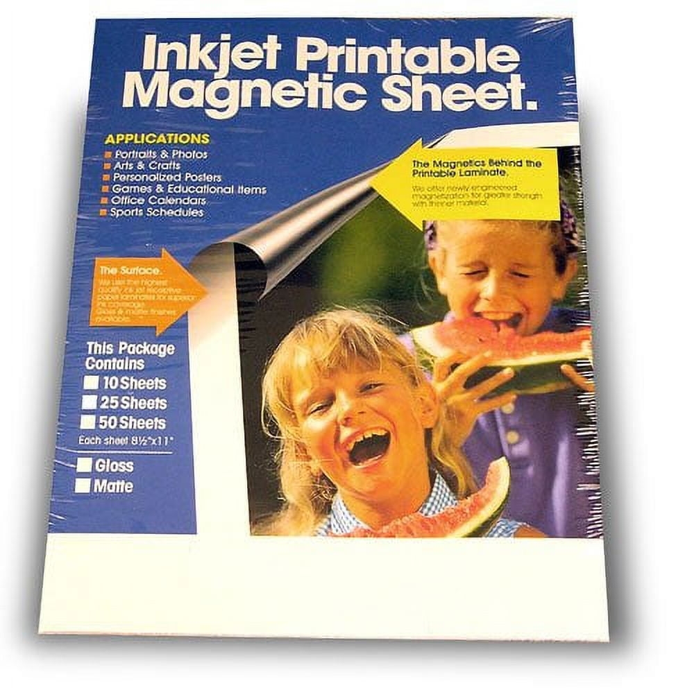 Inkjet Printable Magnet Sheets With Gloss Finish For Personalized Designs Signs Or Graphics On Any Magnetic Receptive Surface Pkg 5 Walmart Inkjet Printable Magnet Sheets With Gloss Finish For Personalized Designs Signs Or Graphics On Any Magnetic Receptive Surface Pkg 5 Walmart