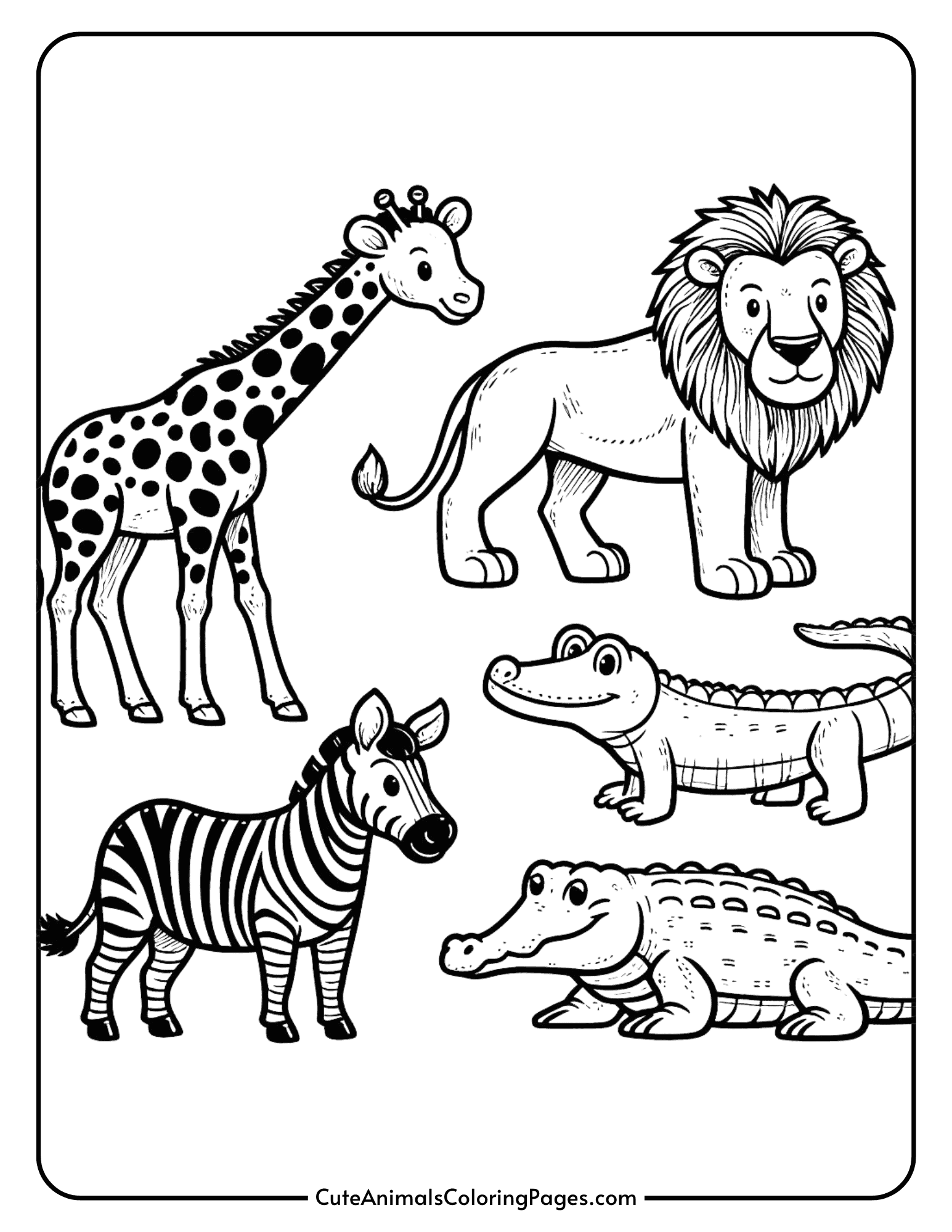 printable animal coloring pages