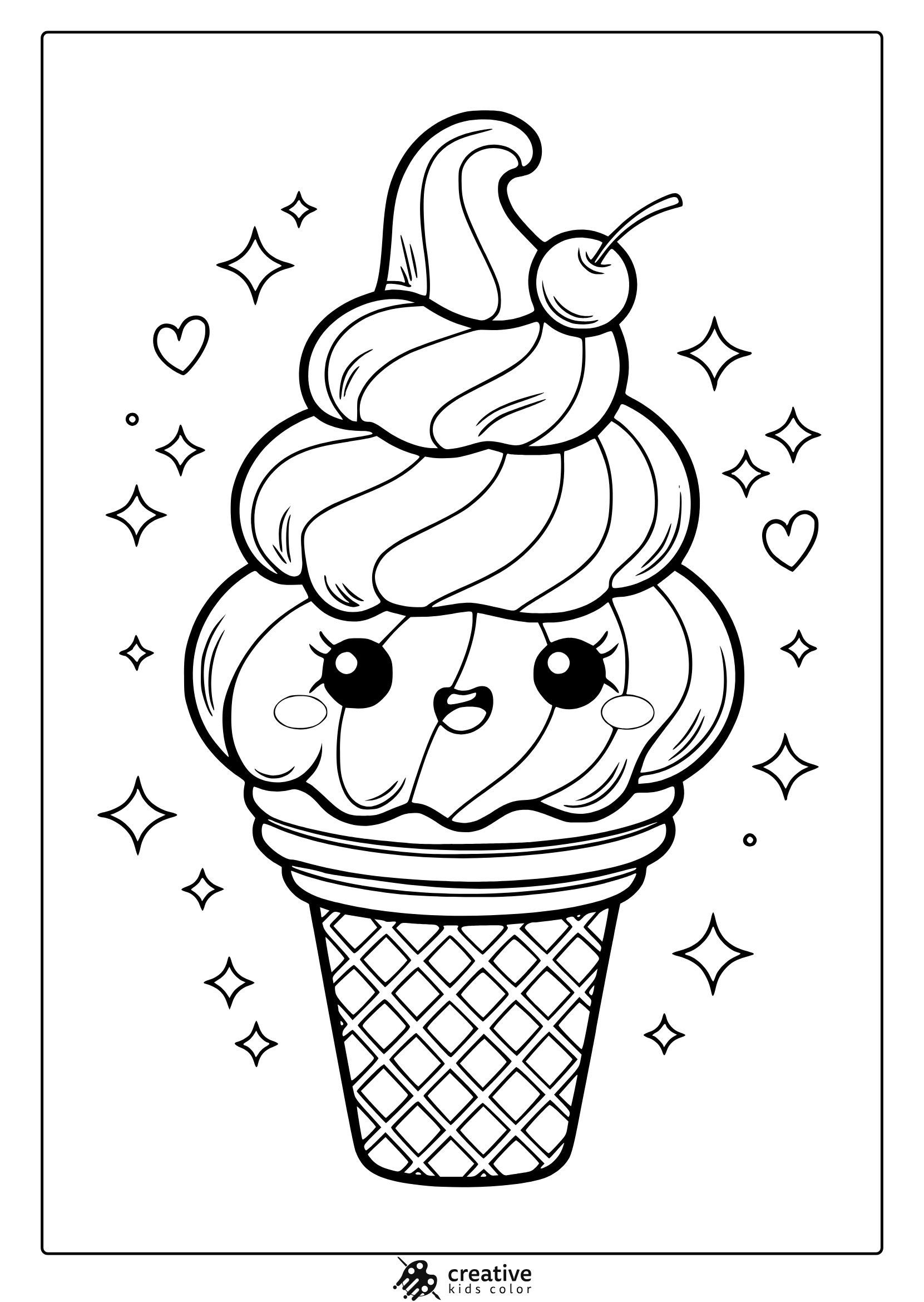 Kawaii Coloring Pages 35 Free Printable PDF  Kawaii Coloring Pages 35 Free Printable PDF