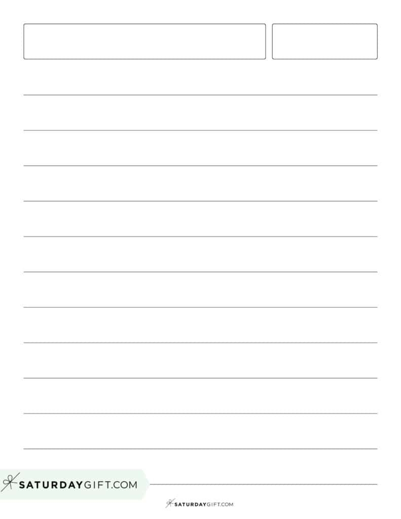 Lined Paper Printable Templates 38 Free Printables SaturdayGift Lined Paper Printable Templates 38 Free Printables SaturdayGift