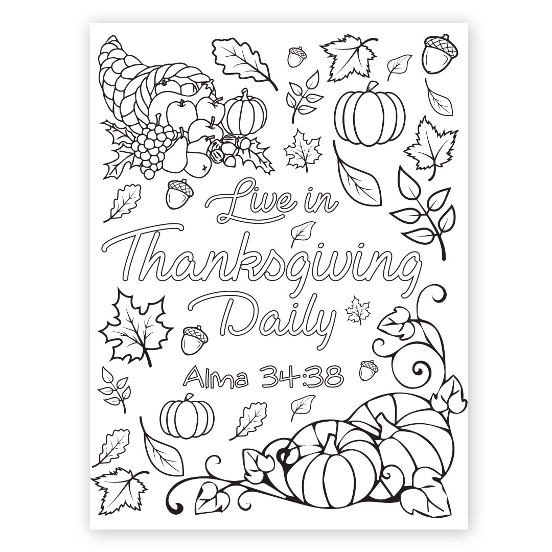coloring pages thanksgiving printable