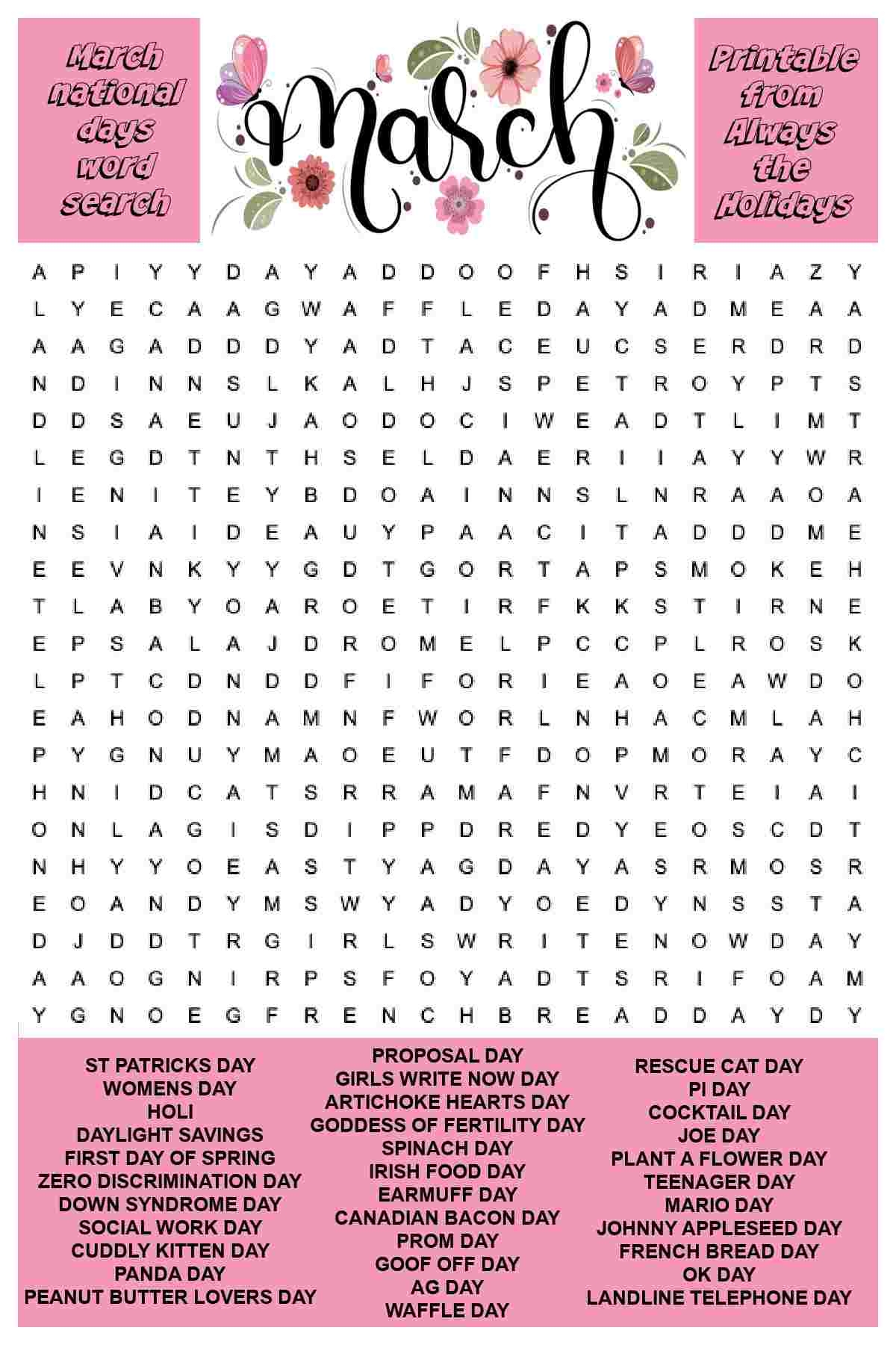 word search free printable word search free printable