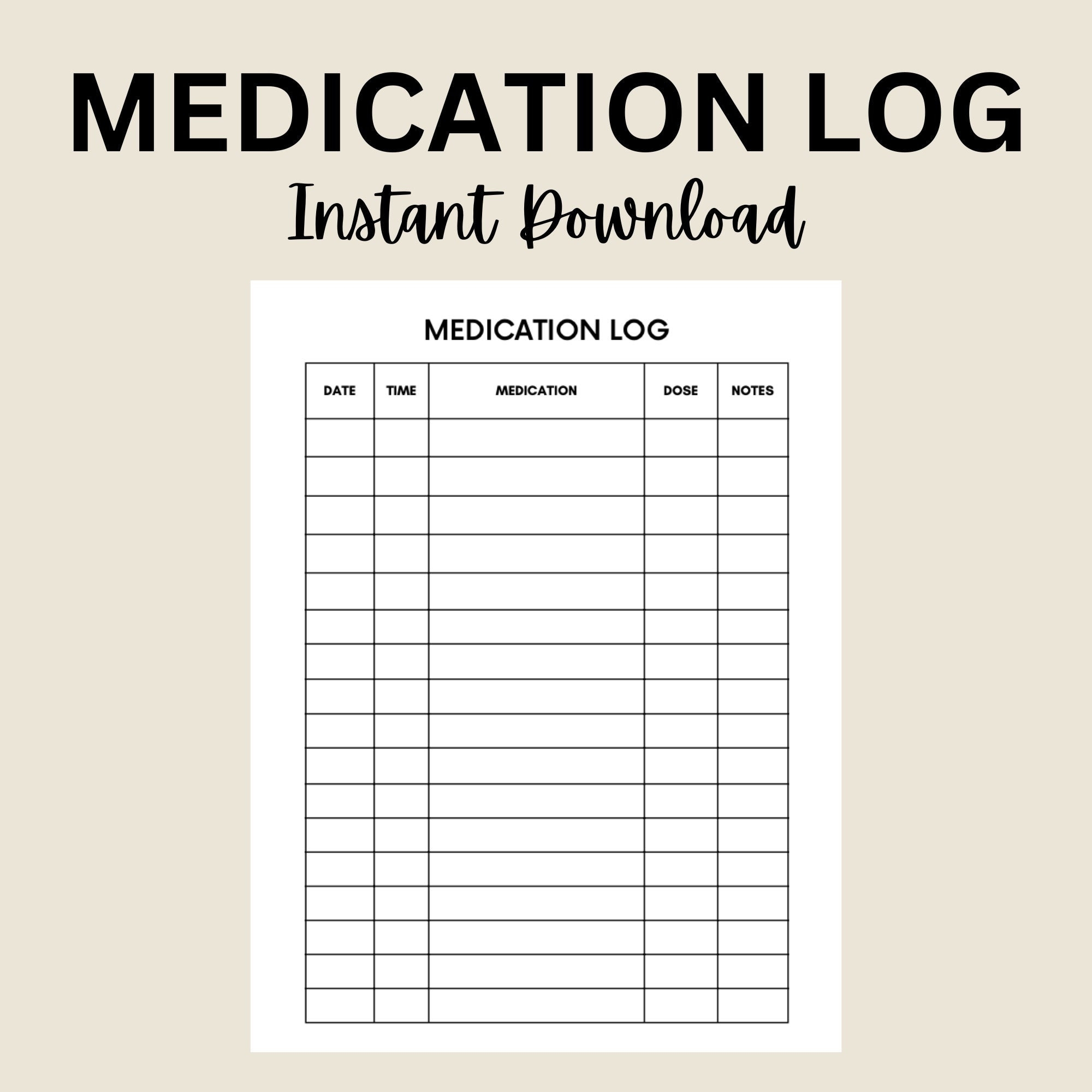 Medication Log Printable Medication Tracker Medication Chart Daily Medication Log Report Schedule Medication List Template Planner PDF Etsy Medication Log Printable Medication Tracker Medication Chart Daily Medication Log Report Schedule Medication List Template Planner PDF Etsy