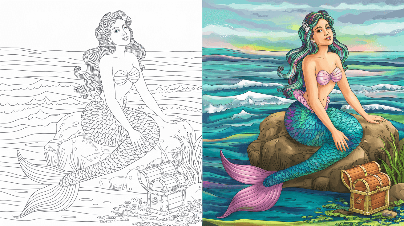 Mermaid Coloring Pages Explore 50 Free Printable PDF  Mermaid Coloring Pages Explore 50 Free Printable PDF