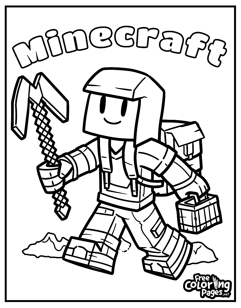 Minecraft Coloring Pages Free Coloring Pages Minecraft Coloring Pages Free Coloring Pages