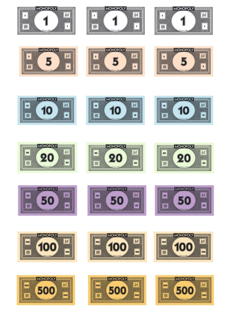Monopoly Money Template Templates At Allbusinesstemplates Monopoly Money Template Templates At Allbusinesstemplates