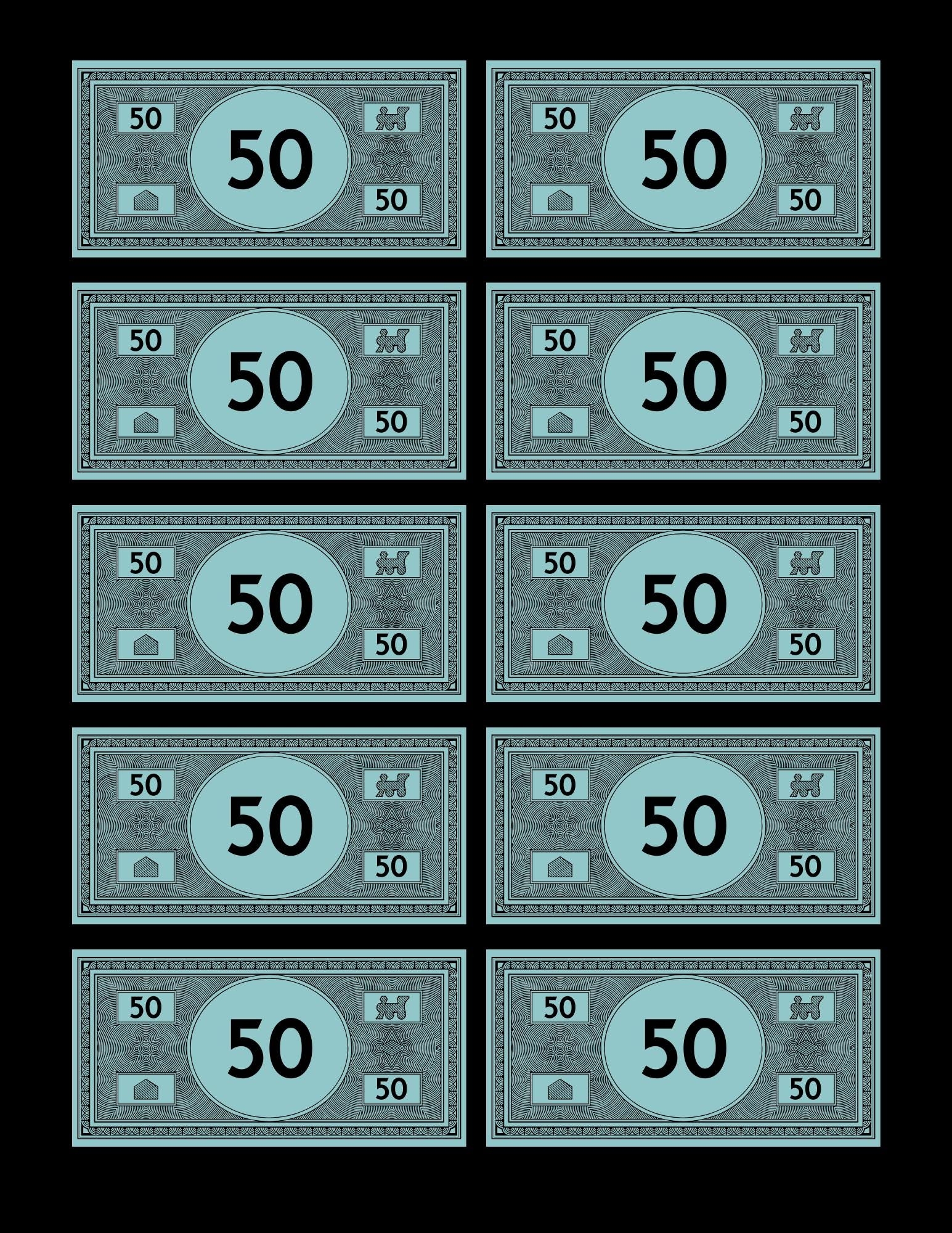 Monopoly Printable Money Etsy Monopoly Printable Money Etsy