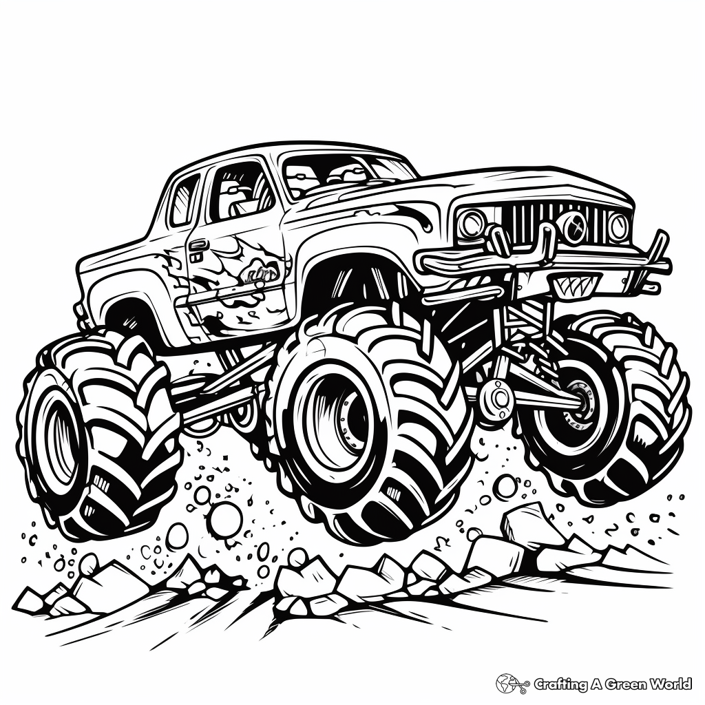 monster truck printable coloring pages monster truck printable coloring pages