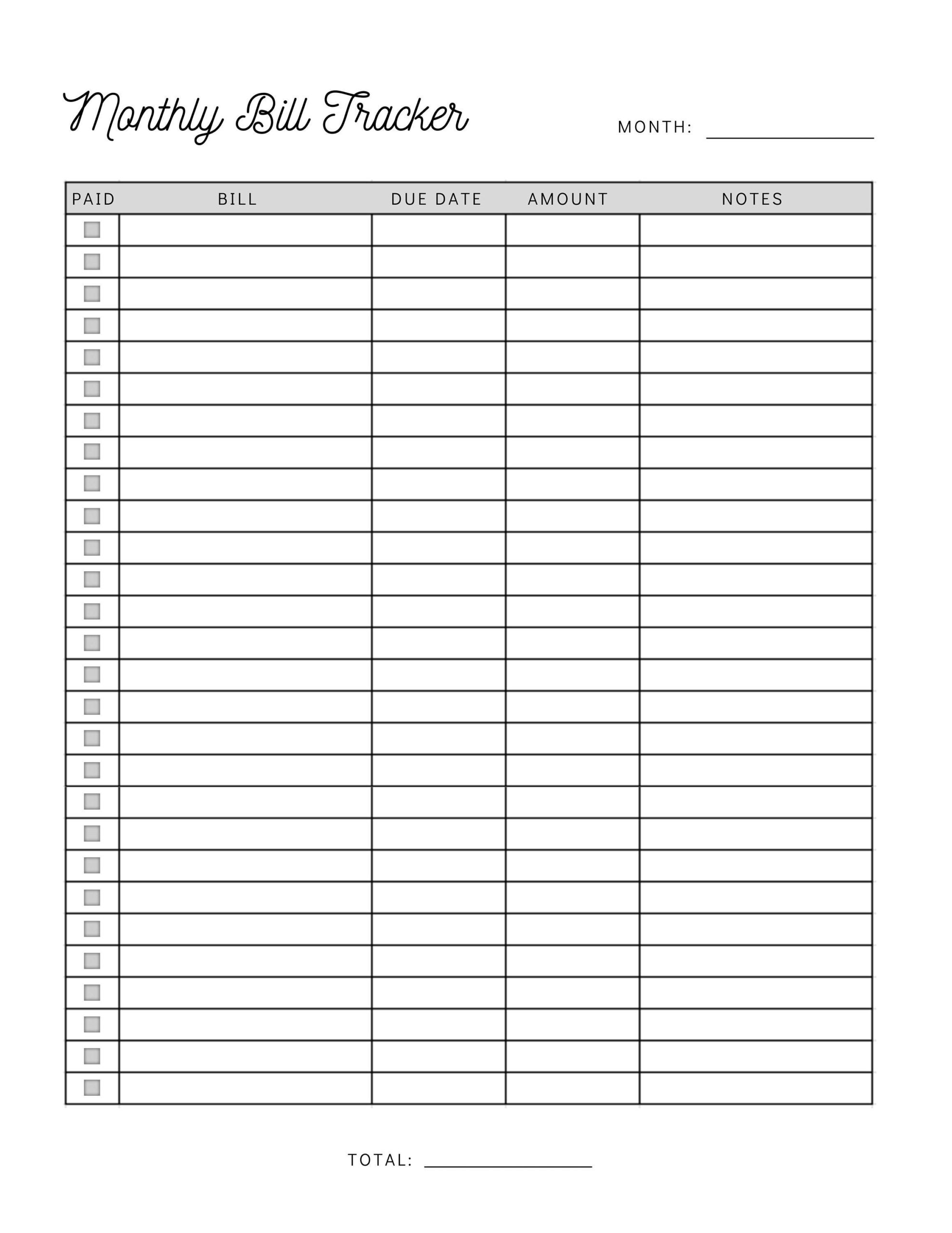 Monthly Bill Payment Tracker Printable Bill Pay Checklist Organizer Bill Log Planner Instant Download Etsy Monthly Bill Payment Tracker Printable Bill Pay Checklist Organizer Bill Log Planner Instant Download Etsy