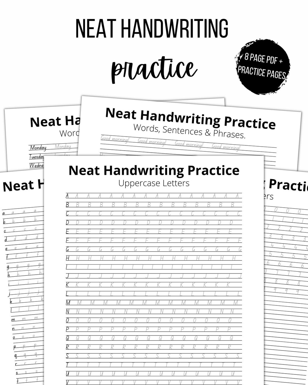 printable handwriting sheets printable handwriting sheets