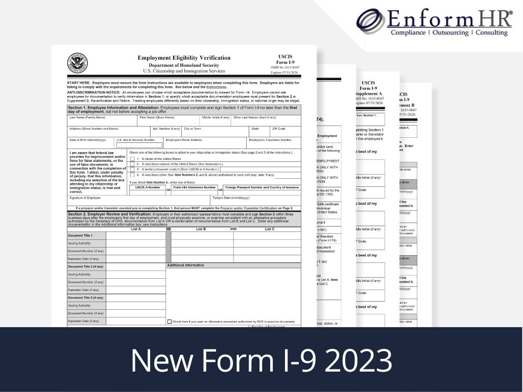 New Form I 9 2023 EnformHR LLC New Form I 9 2023 EnformHR LLC