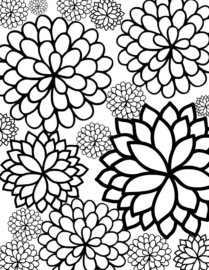 Pretty Coloring Sheet For Adults Flower Medallion Pattern Pretty Coloring Sheet For Adults Flower Medallion Pattern