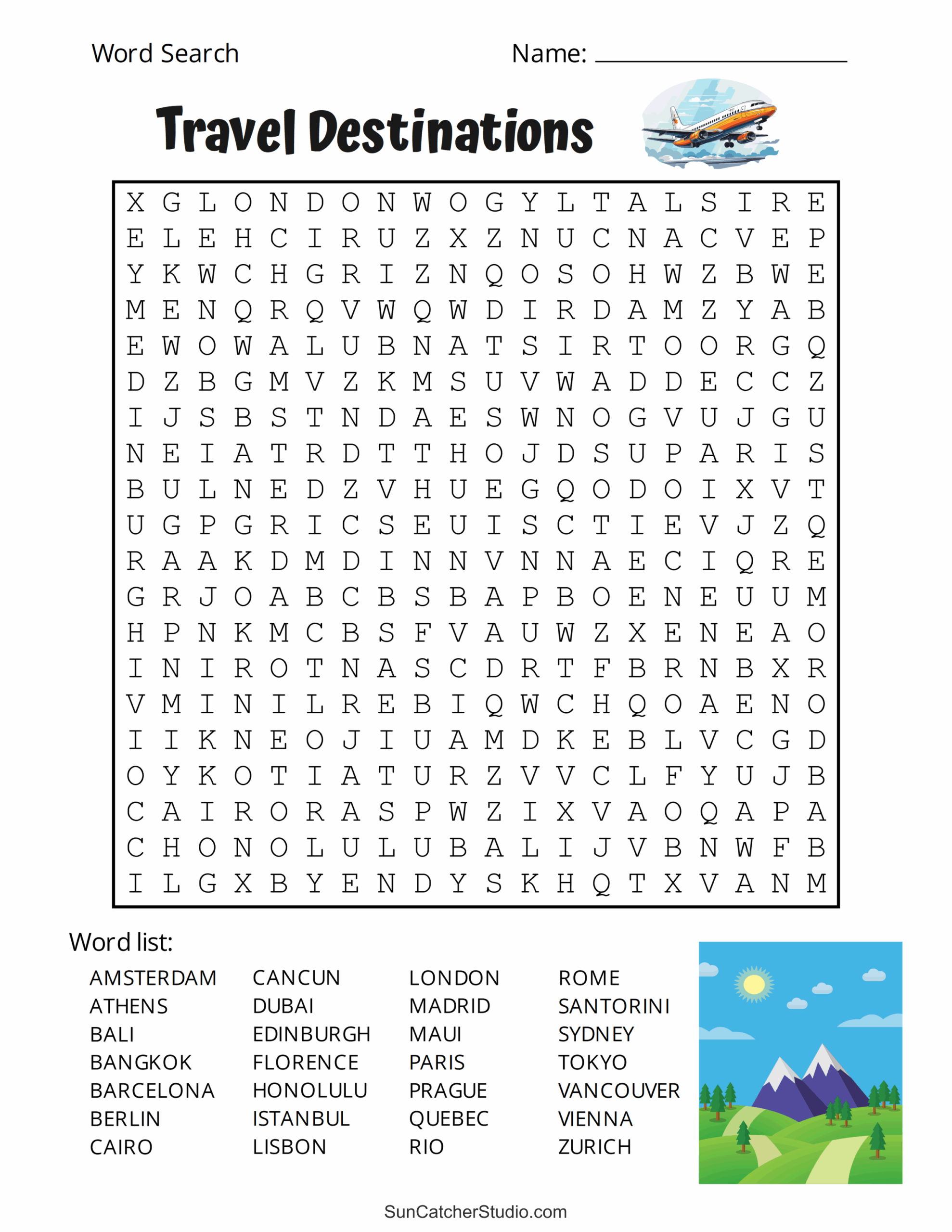 printable word searches large print