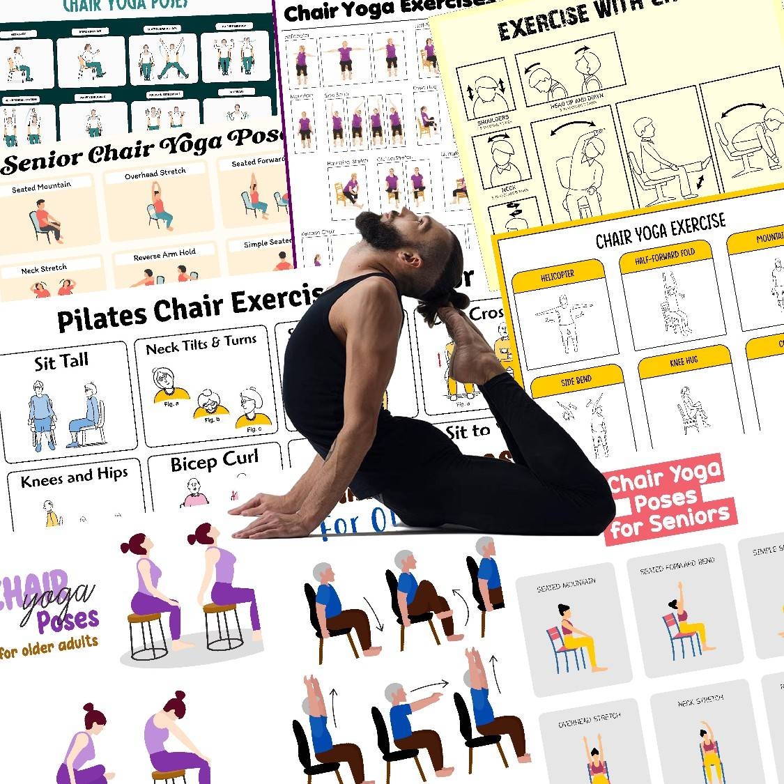 printable chair yoga for seniors printable chair yoga for seniors