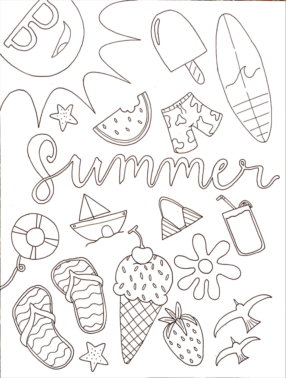 free printable summer coloring pages free printable summer coloring pages