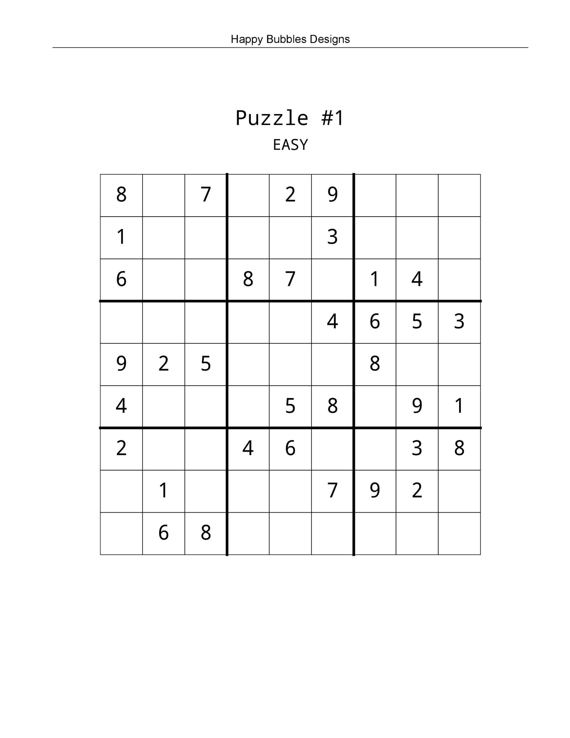 Printable Easy Sudoku Puzzles 20 Large Print Easy Sudoku Digital Download Etsy Printable Easy Sudoku Puzzles 20 Large Print Easy Sudoku Digital Download Etsy
