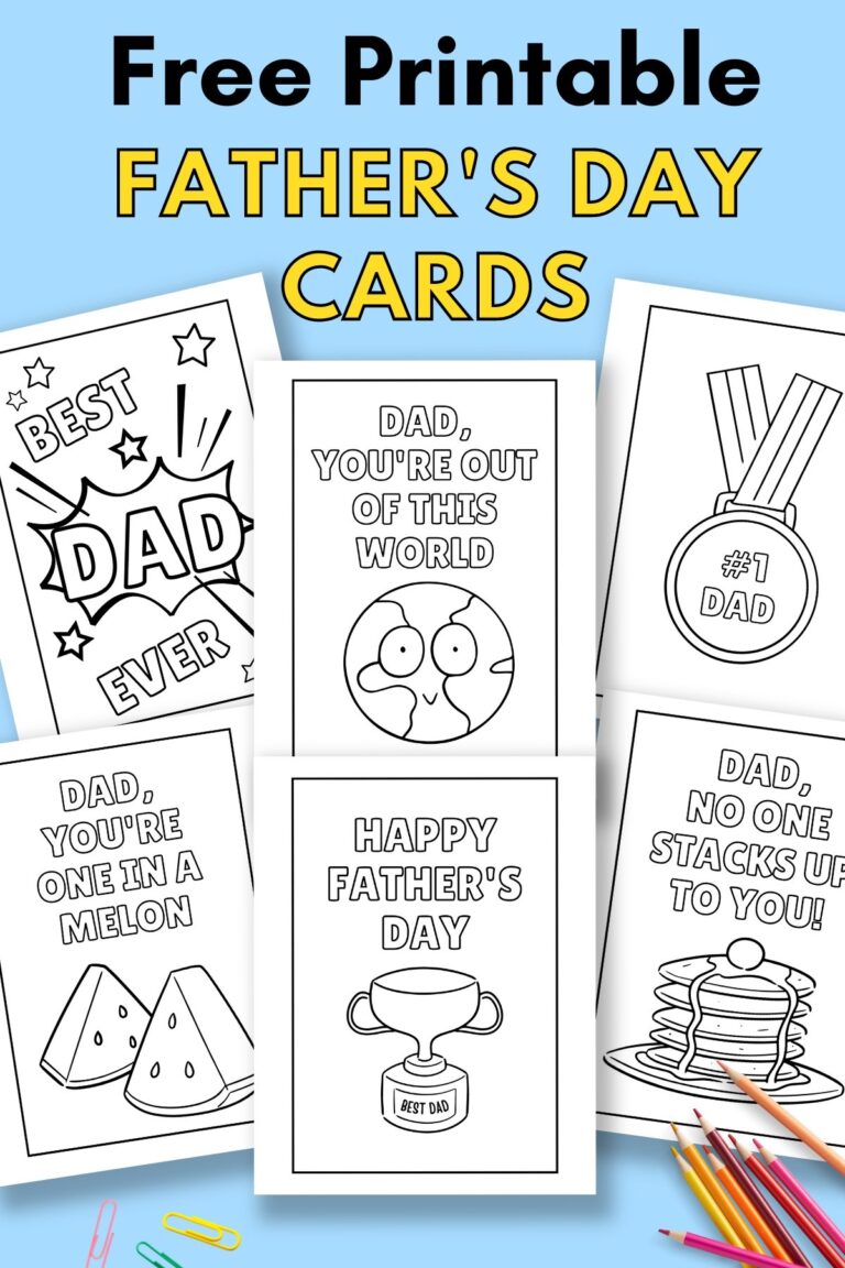 Printable Father s Day Cards To Colour Gathering Beauty