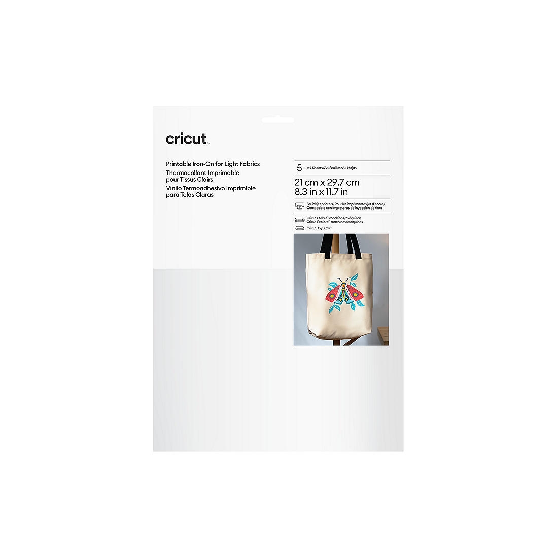 Printable Iron On For Light Fabrics A4 5 Ct Cricut Shop Printable Iron On For Light Fabrics A4 5 Ct Cricut Shop