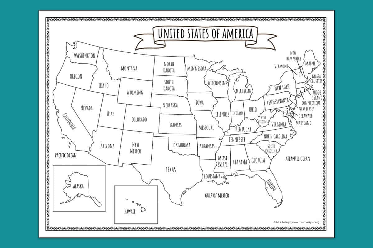 printable map of usa free printable map of usa free