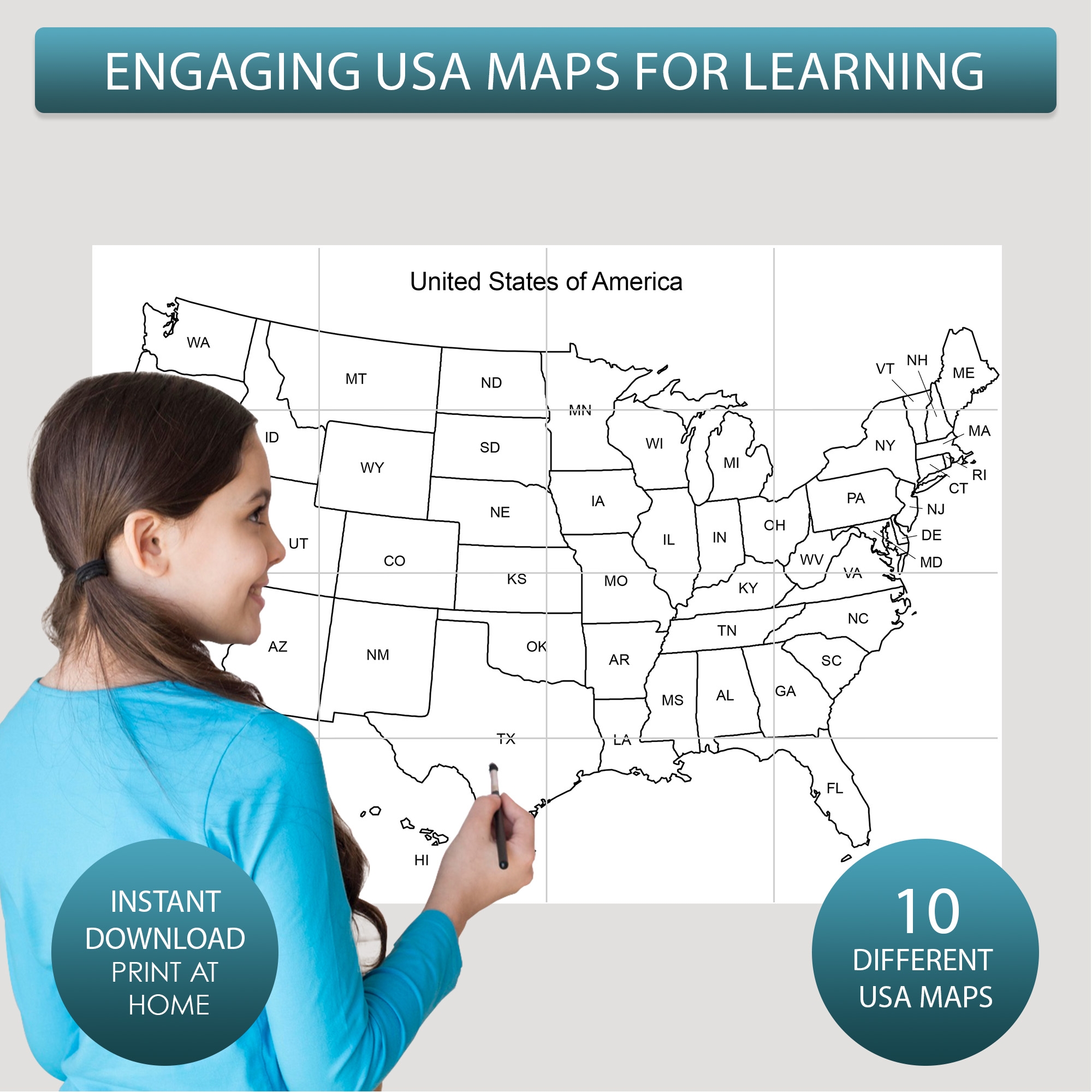 Printable Maps Of The United States Giant Coloring Maps Printable Maps Of The United States Giant Coloring Maps