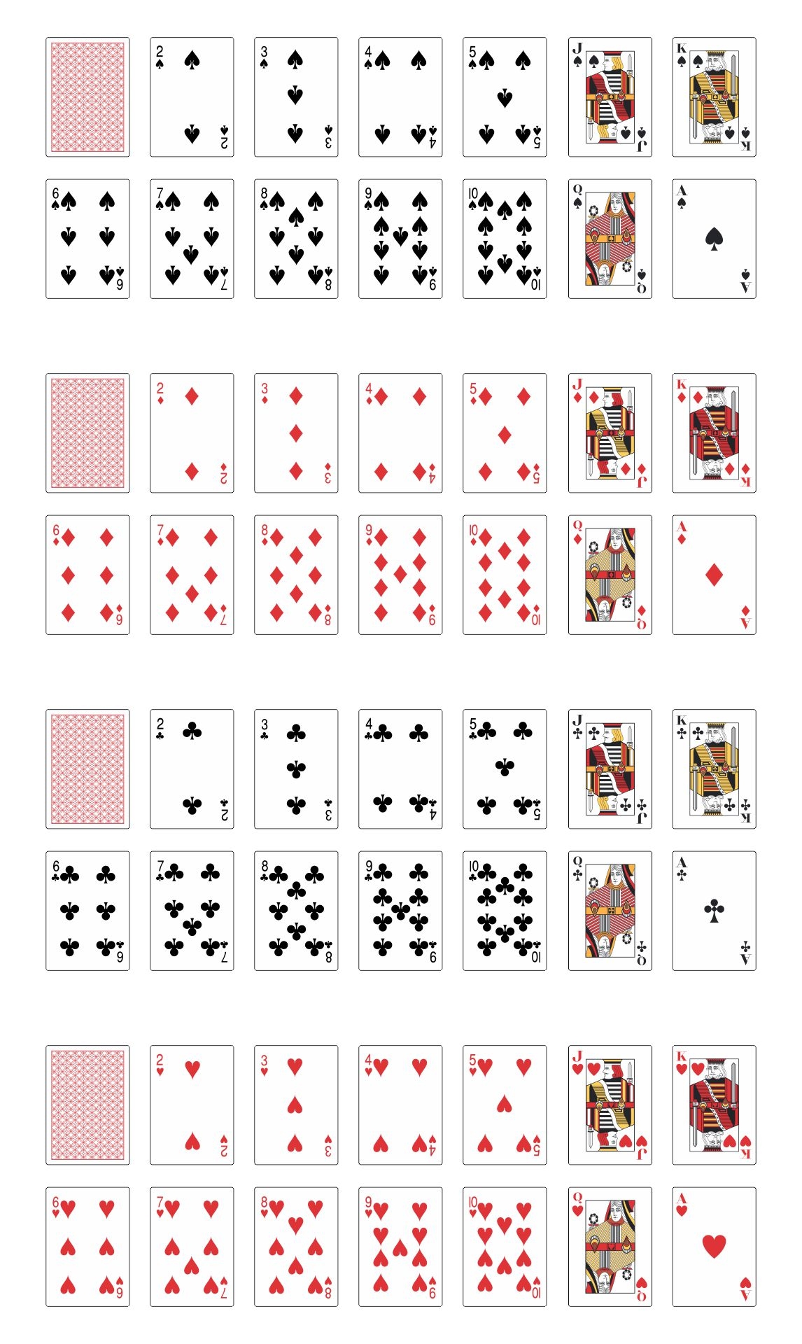 Printable Playing Cards Printable Playing Cards
