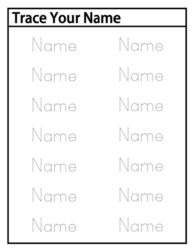 Printable Preschool Tracing Worksheets Name Tracing Printable Preschool Tracing Worksheets Name Tracing