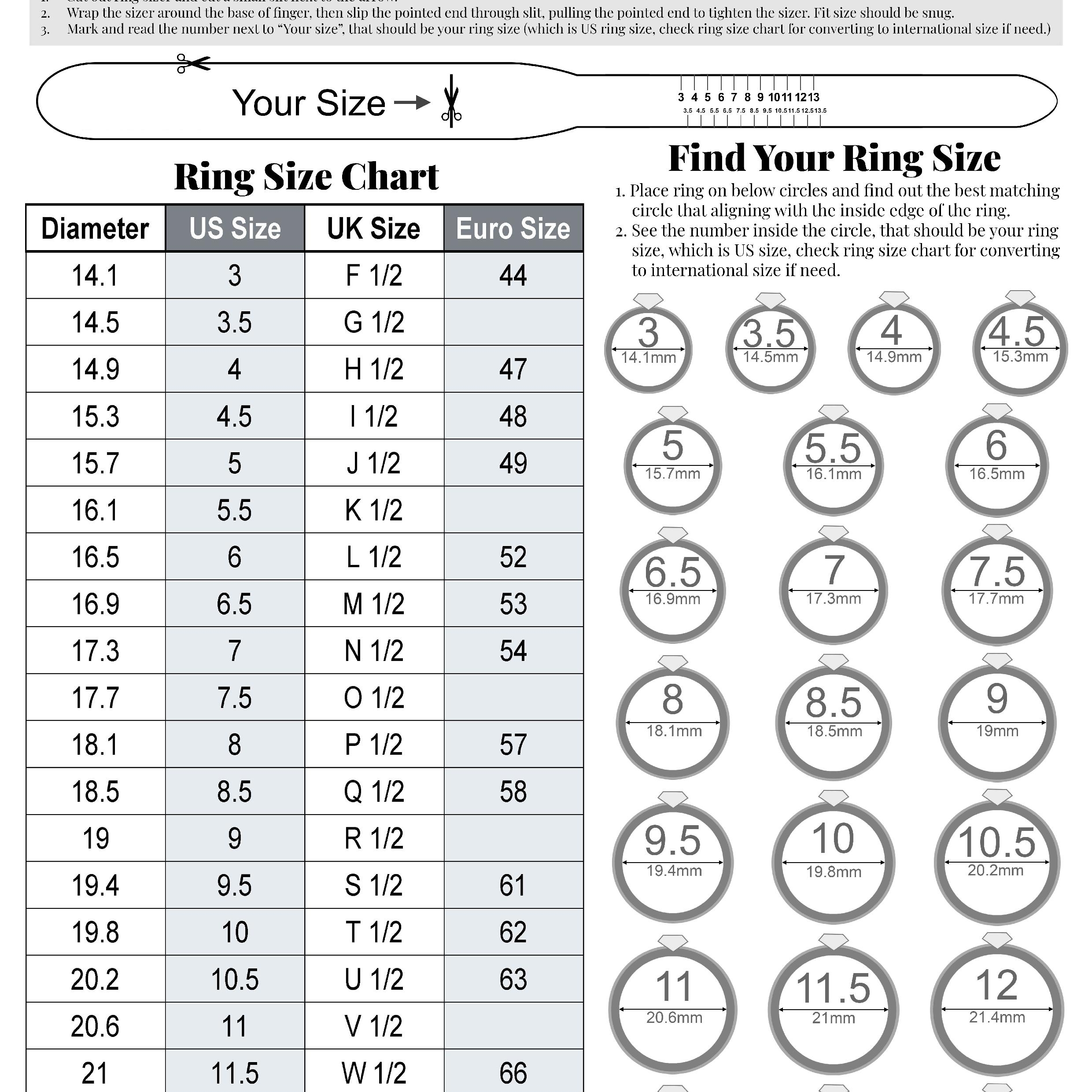 printable ring sizer printable ring sizer