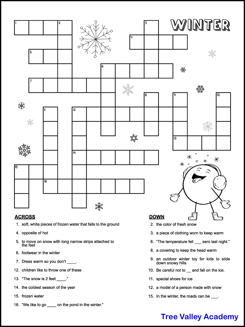 printable crossword puzzles pdf