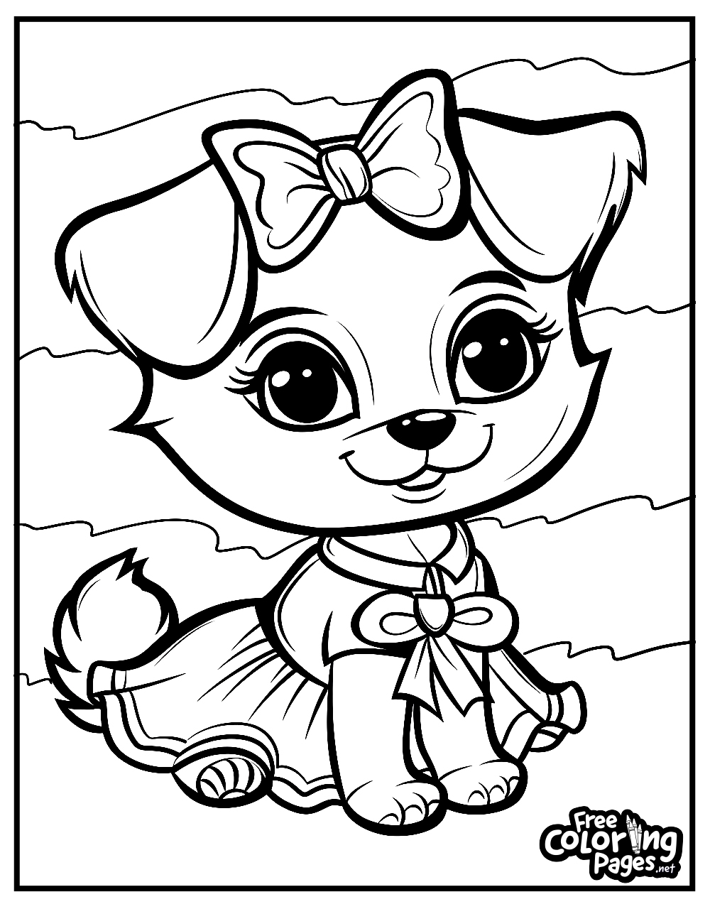 printable puppy coloring pages