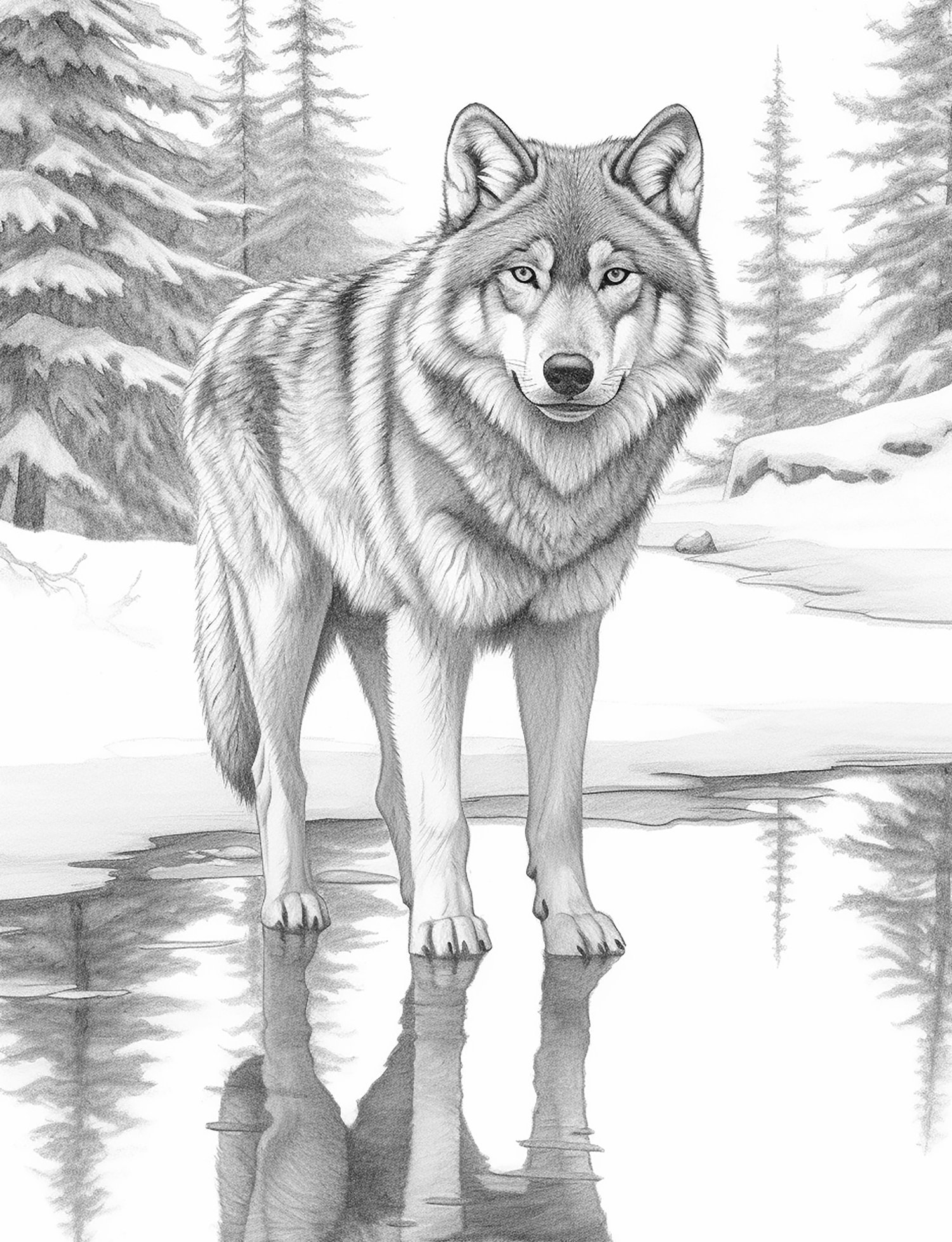 Realistic Wolf Coloring Pages Payhip Realistic Wolf Coloring Pages Payhip